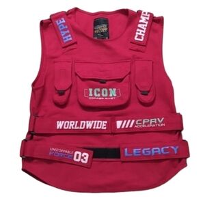 Copper Rivet Icon Men's Vest Red World‎ Wide CPRV Acceleration Legacy Hype XL